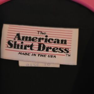 Vintage The American Shirt Dress Black Dress